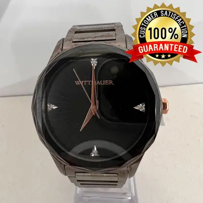 Wittnauer Men's Marquee Watch WN3095, Black Dial, Stainless Steel, Quartz 43mm - Thumbnail 3